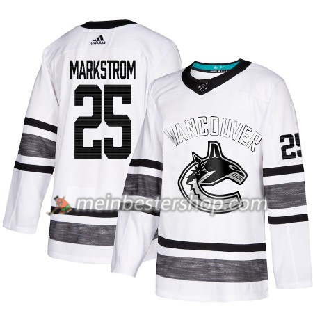 Vancouver Canucks Jacob Markstrom 25 2019 All-Star Adidas Weiß Trikot Authentic - Herren
